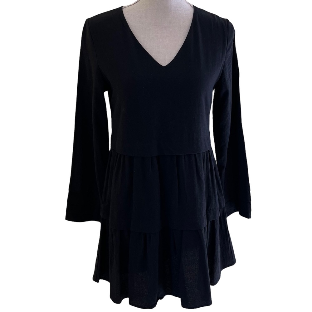 Altar'd State Black Cotton Baby Doll Dress XS